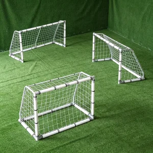 Professional Durable Heavy Duty Movable Aluminum Soccer Goal Net Full Size Football Goal For Training