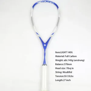 Professional Full Carbon Lightweight Speed Squash Racket Customized