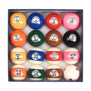 Professional Grade 57.2mm Billiard Balls 16 Piece Customize Color Size Logo for Club Competitions