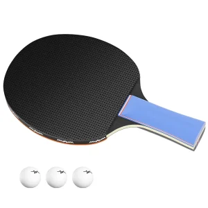 Professional Grade Table Tennis Racquet Model 329 Single Double Long Handle 5-Ply Wooden Handle Beginners Primary School