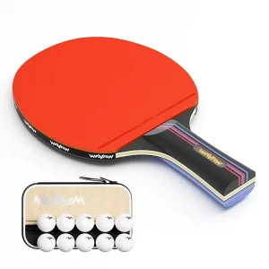 Professional Grade Table Tennis Racquet Single Double Long Handle for Beginners Primary School Students