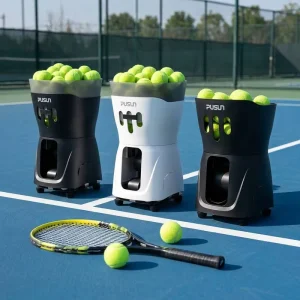 Professional Grade Tennis Academies Automated Serving Robot Pusun PT MINI Serie Padel Ball Machine Ball Tosser Durable