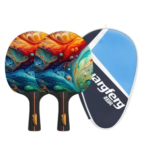 Professional Grade Wood Table Tennis Racket Fish Horizontal Design Long Short Pimples Rubber Pingpong Racket