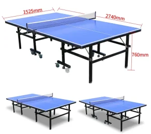 Professional Indoor Portable Folding Ping Pong Table Tennis Table Set with Wheels