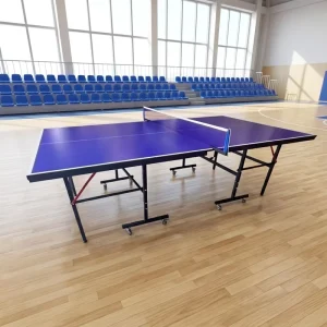 Professional Indoor Table Tennis Table International Standard Size Foldable Movable Ping Pong Table for Home & Game Room