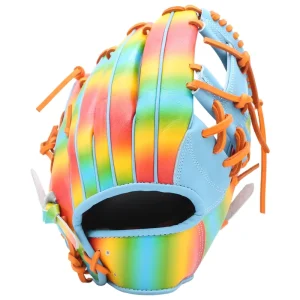 Professional Leather Custom Gradient Baseball Softball Gloves Durable Comfortable Infield Outfield Sport Mitts