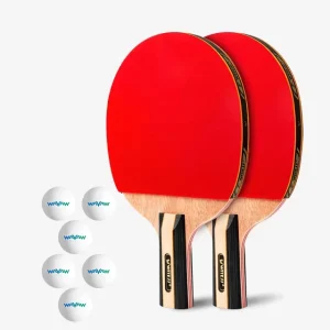 Professional Lightweight Table Tennis Racket Case & Set Eco Friendly Durable Design with Long Pimples Rubber