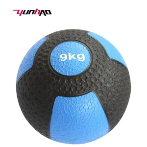 Professional Manufacturer Fitness 1-10 KG 2-22 LB Non-Slip Double Color Solid Rubber Weighted Medicine Ball