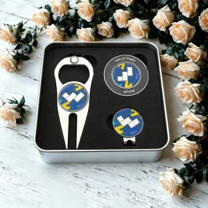 Professional Manufacturers Golf Gift Set Bottle Opener Divot Tool Enamel Ball Marker Craft High Quality Golf Poker Chip