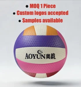 Professional Match Volleyball Custom Logo FIVB Standard PU Size 5 Durable AOYUN Adult Training for Clubs Schools Fujian China