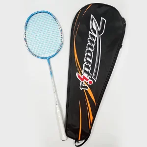 Professional Offensive Badminton Racket Durable Carbon Aluminum Alloy 90g Lightweight Training Racket with Soft PU Grip