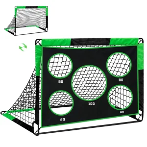 Professional Outdoor Foldable Portable Football Goal Net with Changeable Target Sheet Court Equipment