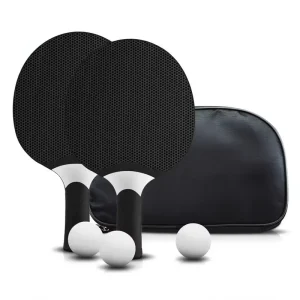 Professional Outdoor Plastic Table Tennis Racket 3 Layer Baseboard Long Pimples Rubber Durable Light Tip Heavy Handle