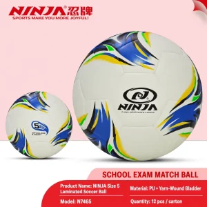Professional PU Match Football Size 5 Soccer Ball Thermal Bonded for Club Competition Training Supply