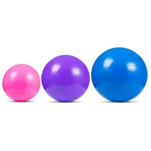 Professional PVC Yoga Balls Custom Logo Anti Burst Feature for Gym Exercise Back Muscle Training Available 55cm 65cm 75cm Sizes