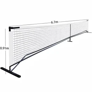 Professional Pickle Ball Game Net System Portable Pickleball Tennis Net With Carrying Bag Metal Stand Tennis Nets for Training