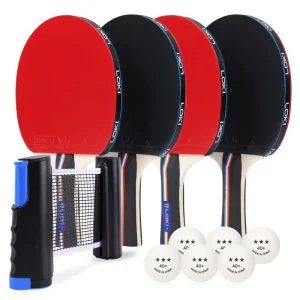 Professional Ping Pong Training Game Custom Ping Pong Racket Portable Table Tennis Set for Outdoor or Indoor