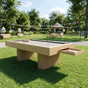 Professional Pool Table 9ft Billiard Snooker Convertible 3 in 1 Table for Home