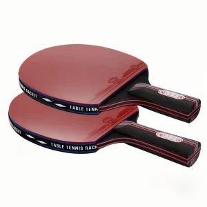 Professional Portable Table Tennis Racket 10 Star Custom Logo Ping Pong Paddle 5-Layer Pure Tung Carbon Heavy Tip Light Handle