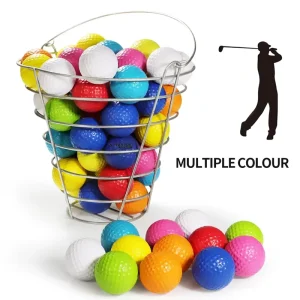 Professional Rubber Surlyn Two Piece Color Golf Ball Custom Logo Exercise Low Bounce White Long Distance Golf Balls