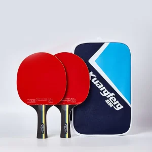 Professional Table Tennis Racket China Pure Wood Rubber Portable Case ITTF Certified