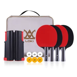 Professional Table Tennis Racket Set Case Customized Logo Manufacturer Directly Made 4 Player Table Tennis Racket