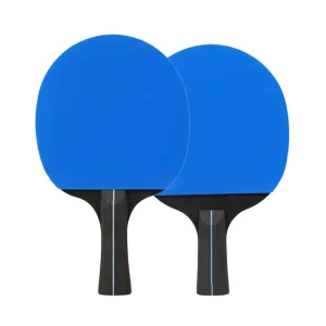 Professional Table Tennis Racket Set More Stable Durable Ping Pong Bat Paddle Wood Rubber for 2