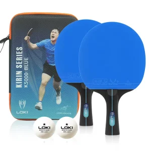Professional Table Tennis Racket Set More Stable and Durable Ping Pong Bat Paddle for 2 Players