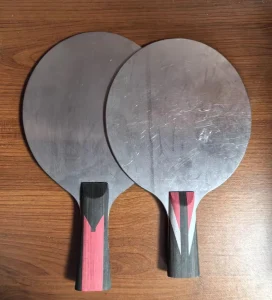 Professional Training Horizontal Grip Stainless Steel Table Tennis Racket with Wood Handle All around Pimples in Rubber 568g