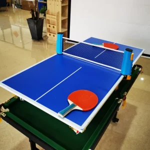 Professional Wood Table Tennis Racket Bat Set for 4 Players Including Portable Net and 4 Balls