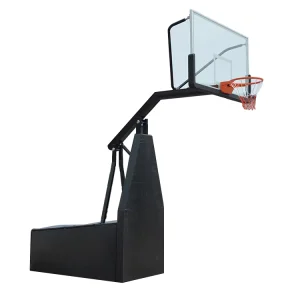 Professional grade Black Basketball Hoop with Adjustable Height and Movable Base Suitable for Indoor outdoor Use Schools
