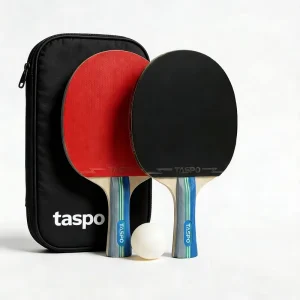 Professional level Portable Ping Pong Paddle Set Durable Elastic Black Poplar Wood 17-Layer Baseboard Eco-Friendly Table
