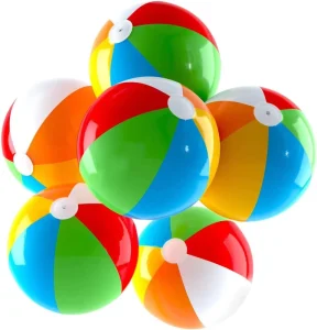 Promotion Custom Branded Beach Balls PVC Inflatable Outdoor Colorful Beach Toy Balls Blow up Rainbow Beach Ball