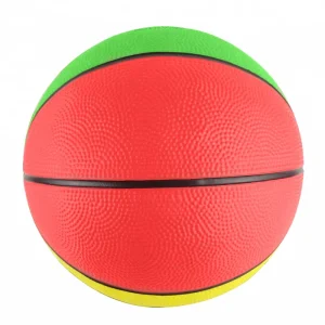 Promotional No Logo Colorful Size 7 Rubber Basketball Ball Made in China