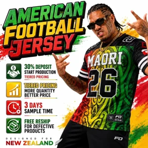 Pure Custom Sublimation American Football Jersey Polynesian Plus Size Custom Number Sport Jersey For NZ Streetwear Supplier