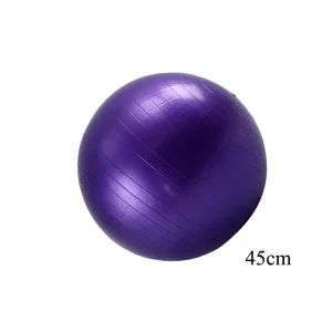 Purple Anti Burst PVC Thickened Yoga Ball for Family Fitness Child Coordination Active Play Sensory Development Home Gym Use