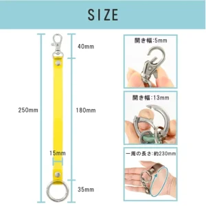 Pvc Hand Strap Colorful Phone Wrist Strap Bag Handle Keychain With Snap Hook