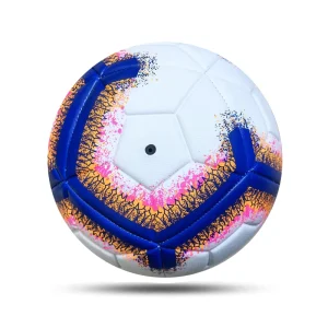 Pvc Soccer Ball Size 5 Professional Training Pu Leather Machine Stitched Football Ball Custom logo and Pattern
