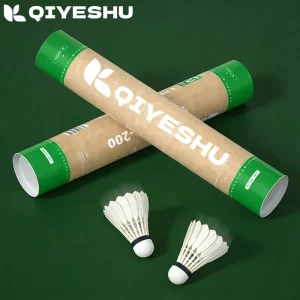 Q200-12 Fun Recreational Badminton Shuttlecocks 16 Full Natural Feathers Composite Cork Head 12-Pack