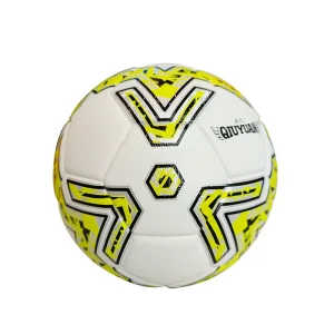 QIUYUAN Yellow Thermal Bonded Lightweight Eco-Friendly Size 4 Soccer Ball Premium PU for Youth Training Junior Match