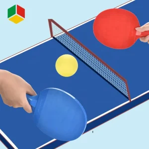 QS Toys Kid Practice Indoor Sport Playing Table Tennis Game Set Toy Interaction Professional Ping Pong Ball Racket in Four Color