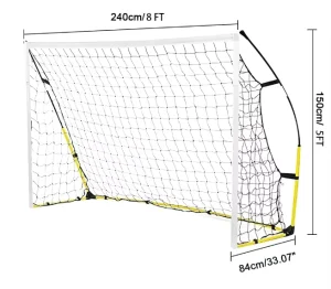 Quick Assembly Portable Foldable Durable Plastic Soccer Goal Football Gate Customizable Color for Student Kids Outdoor Training
