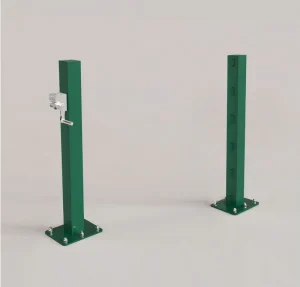 Quick and Easy Install Practice Competition Playing Games Galvanized Steel Surface Mount Pickleball Post