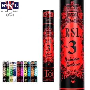 RSL No.3 Class a Cigu Duck Feather All-round Badminton Shuttlecock with Fiber Board + Shattered Cork Head