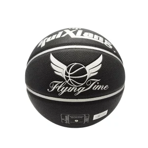 RXBA001 Customizable Printed Logo Text Basketball Durable PU Cover Size 7 Natural Rubber Bladder 580-620g Weight