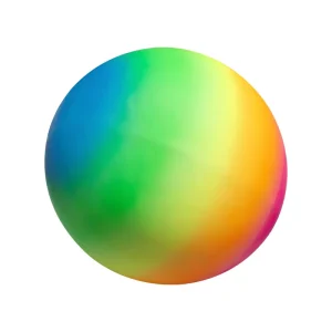 Rainbow Gradient Non Slip PVC Inflatable Play Ball Floating Beach Pool Water Toy for Kids Summer Play