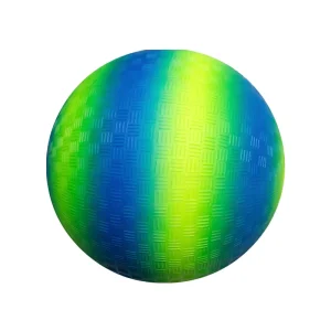 Rainbow Gradient Textured Inflatable Playground Ball Kids Rubber Dodgeball Toy