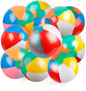 Rainbow PVC Inflatable Beach Ball Summer Water Toy for Pool Birthday Party Beach Outdoor OEM Custom