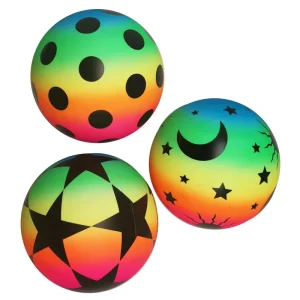Rainbow PVC Toy Ball Beach Ball with logo Printing