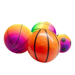 Rainbow Soccer Ball Colorful PVC Water Balloon Beach Ball Toy Ball For Children